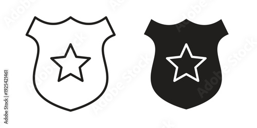 Police icon symbol design template. Vector 10 eps.