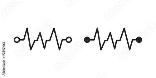 Pulse icon symbol design template. Vector 10 eps.