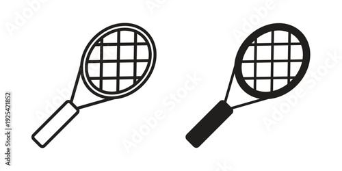 Racket icon symbol design template. Vector 10 eps.