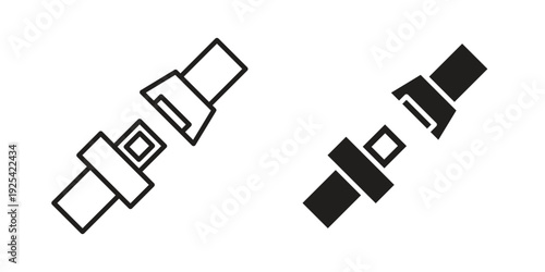 Seat Belt icon symbol design template. Vector 10 eps.