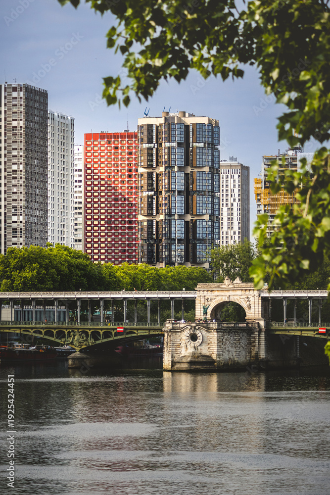 Obraz premium View of the Front de Seine, Paris