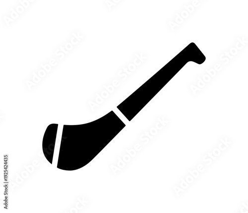 Black field hockey stick vector