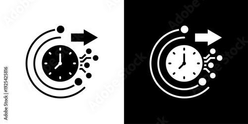 Future Tech Icon Sheet Black And White