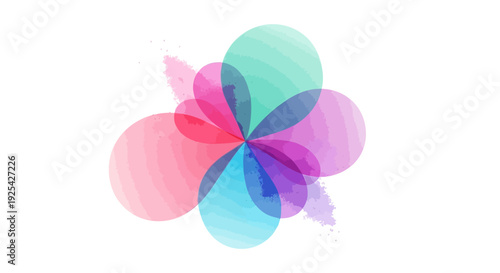 Colorful abstract illustration of Holi festival celebration with rainbow powder design on a white background