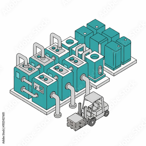 Industrial Water Treatment Plant Equipment System.
