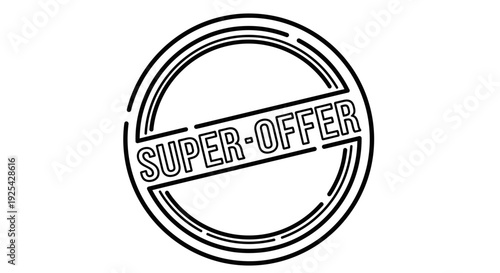 Super Offer Stamp - Special Deal, Discount, Sale, Promotion, Marketing, Business Stamp