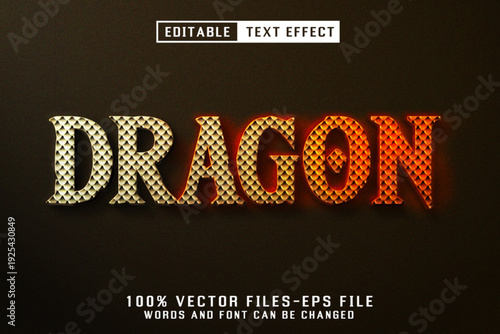 Dragon Editable Text Effect