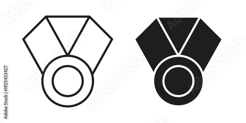 Sport medal icon. Vector Isolated Illustration for web design.