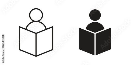 Study icon. Vector Isolated Illustration for web design.