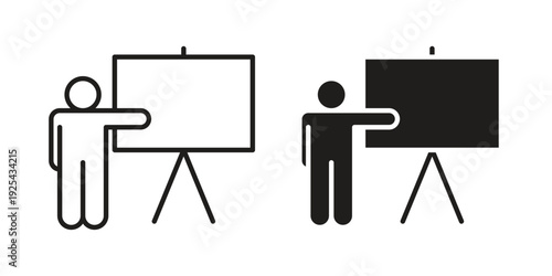 Training icon. Vector Isolated Illustration for web design.