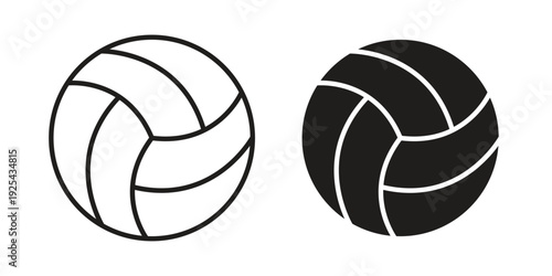 Volleyball icon. Vector Isolated Illustration for web design.