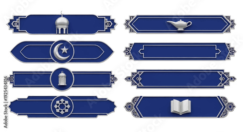 Islamic design elements for Ramadan and Eid celebrations.