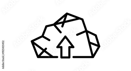 Abstract symbol of growth and success