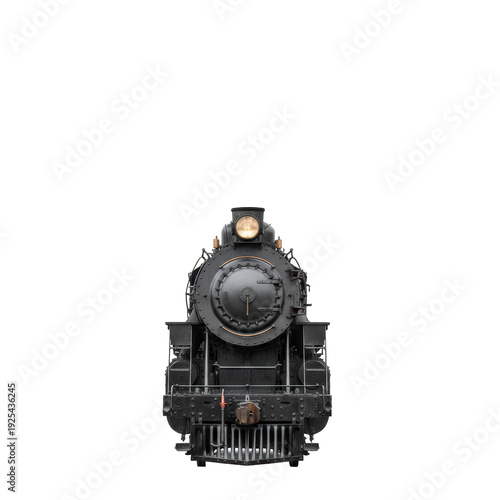 Wallpaper Mural Front view of a black steam locomotive Torontodigital.ca
