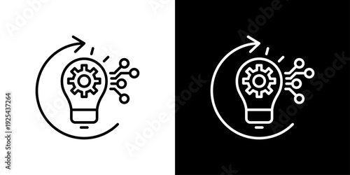 Creative Evolution Icon Sheet Black And White
