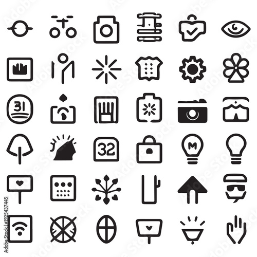 set of icons for web and mobile