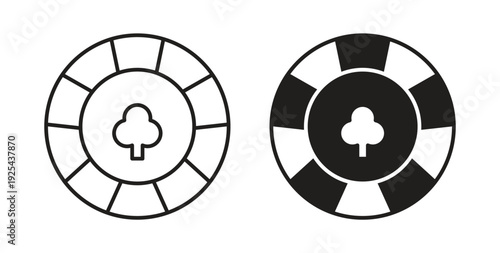 Poker chips icon