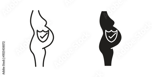 Pregnancy insurance icon