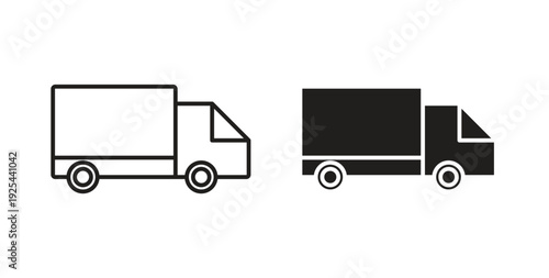 Shipping truck icon