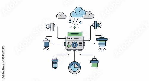 Connected devices and smart technology system with cloud data storage