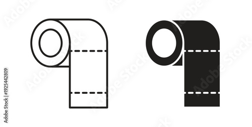 Toilet paper roll icon