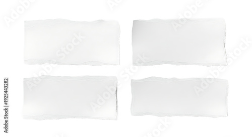 Wallpaper Mural Creative White Blank Paper Sheets for Design Projects in Minimalist Style Torontodigital.ca