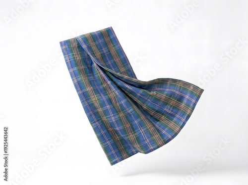 Traditional Sarong Floating Isolated on White Background