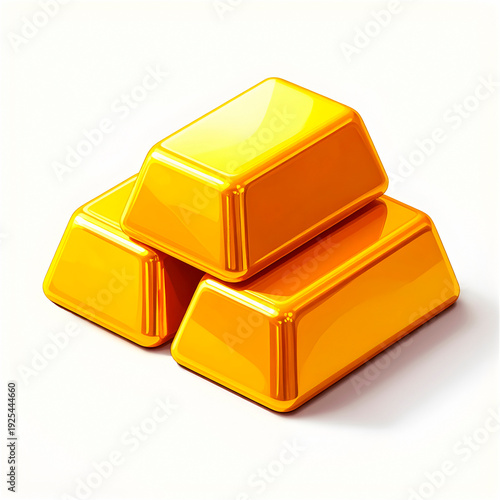 Goldbarren-3D-Illustration