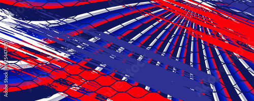 world circus day, poster, horizontal banner, abstract circus background, multicolored striped, paper texture, retro style, copy space, free space for text 