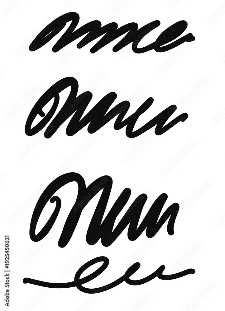 Fototapeta premium Black hand drawn bold scribble lines and messy ink strokes, abstract charcoal pencil drawing elements isolated on white background