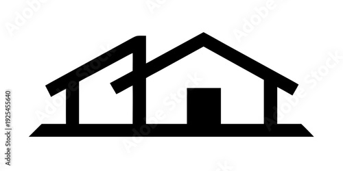 house isolated on white background .vector icon
