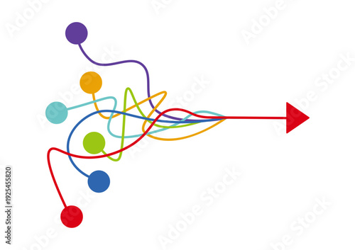 dot line to main point arrow