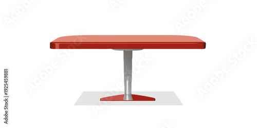diner table isolated on white background, 3D illustration, cg render .vector