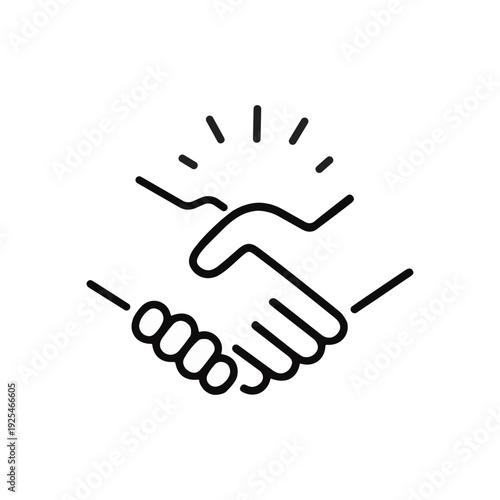 Canvastavla Handshake, a symbol of a decision made, unanimity, agreement.