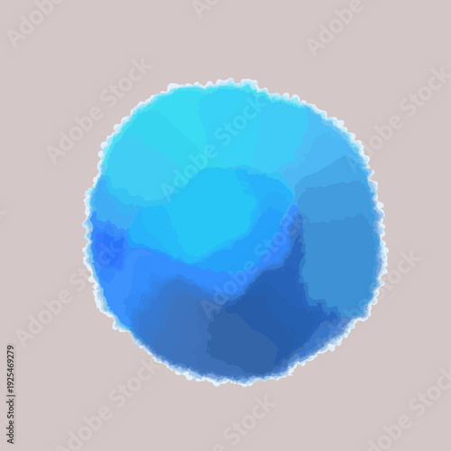 立体的な円のイラスト