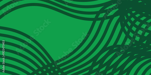 farm green banner, organic abstract background with fields. wavy green lines, natural organic products. ecology background. striped farmer green Pattern