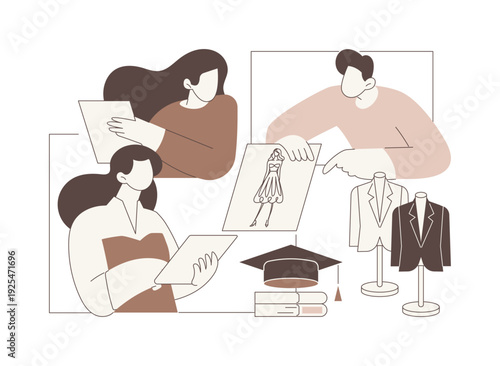 Drawing isolated cartoon vector illustrations.