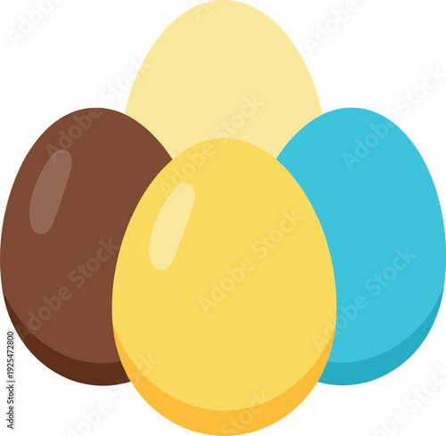 Pile of colorful ice cream scoops in different flavors for a tasty treat