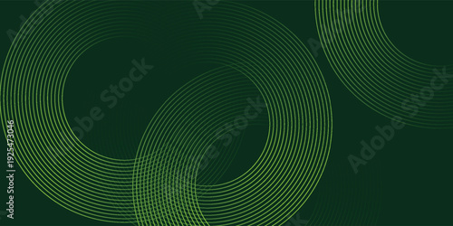 Dark green abstract background with diagonal rounded lines. Geometric stripe line art design. Simple geometric pattern.