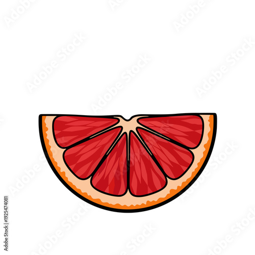 Grapefruit Slice Graphic