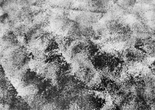 Large vector halftone ink texture with a transparent background