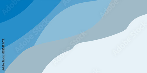 Layered Blue Abstract Waves Background. Modern trendy design in Vector Illustration