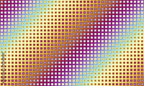 Optical effect of surreal psychedelic texture. Moir vector halftone gradient pattern . Simple pattern with small dots