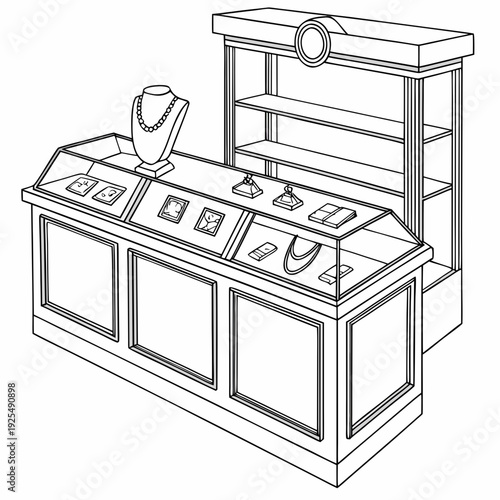 A kitchen counter with a shelf and various objects