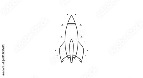Rocket Ship Launch Icon