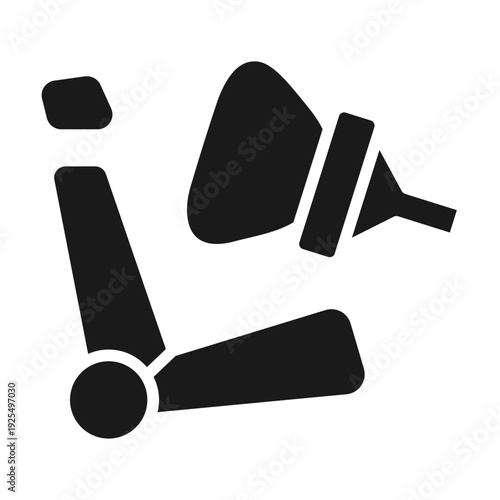 Airbag Safety Car Icon Set