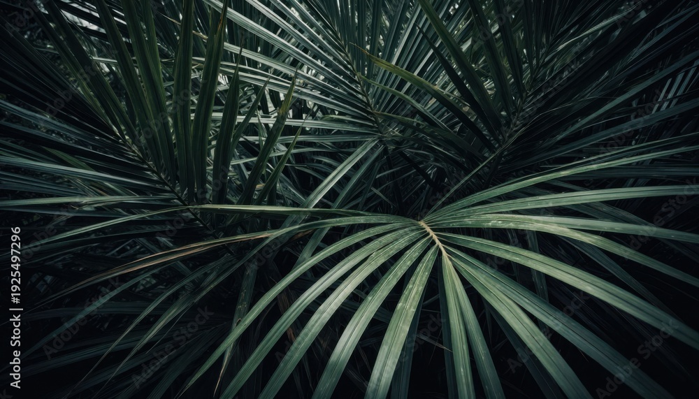 Obraz premium Tropical Palm Frond Pattern