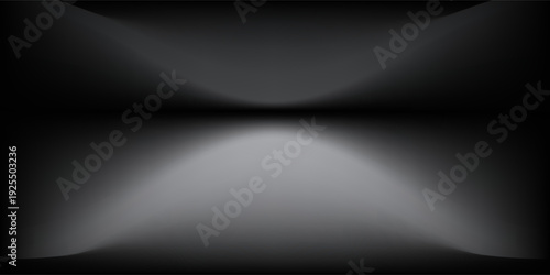 Abstract gradient podium background. Empty gray 3D studio background. Clean scene for product presentation mockup template. eps 10