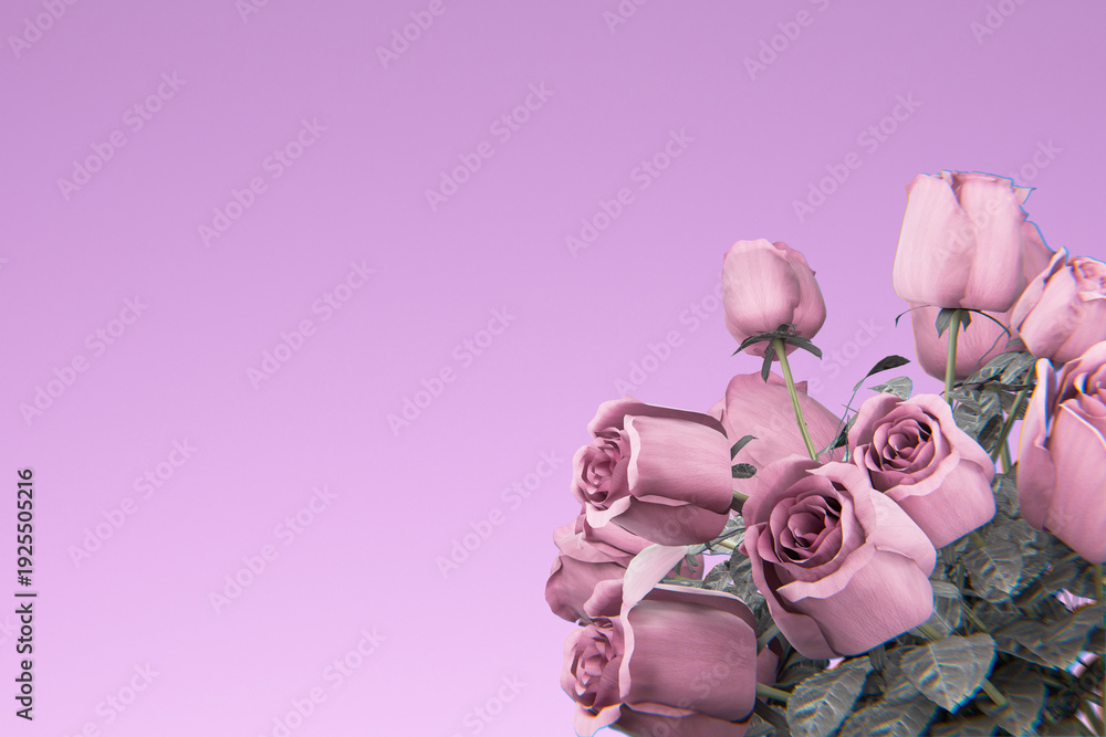 Fototapeta premium isolated rose pink background