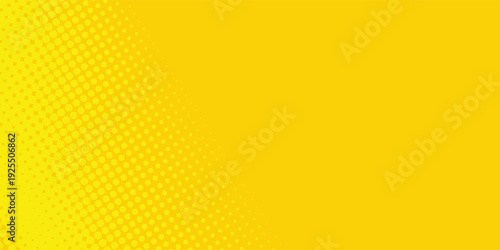 Dots halftone yellow orange color pattern gradient texture with technology digital background.